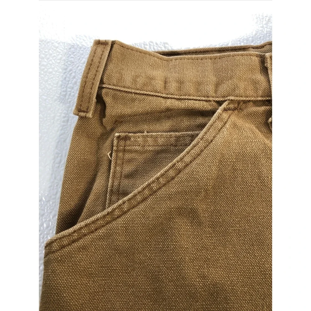 Dickies Carpenter Pants Mens‎ 42x30 Brown Excellent Duck Canvas Utility Workwear